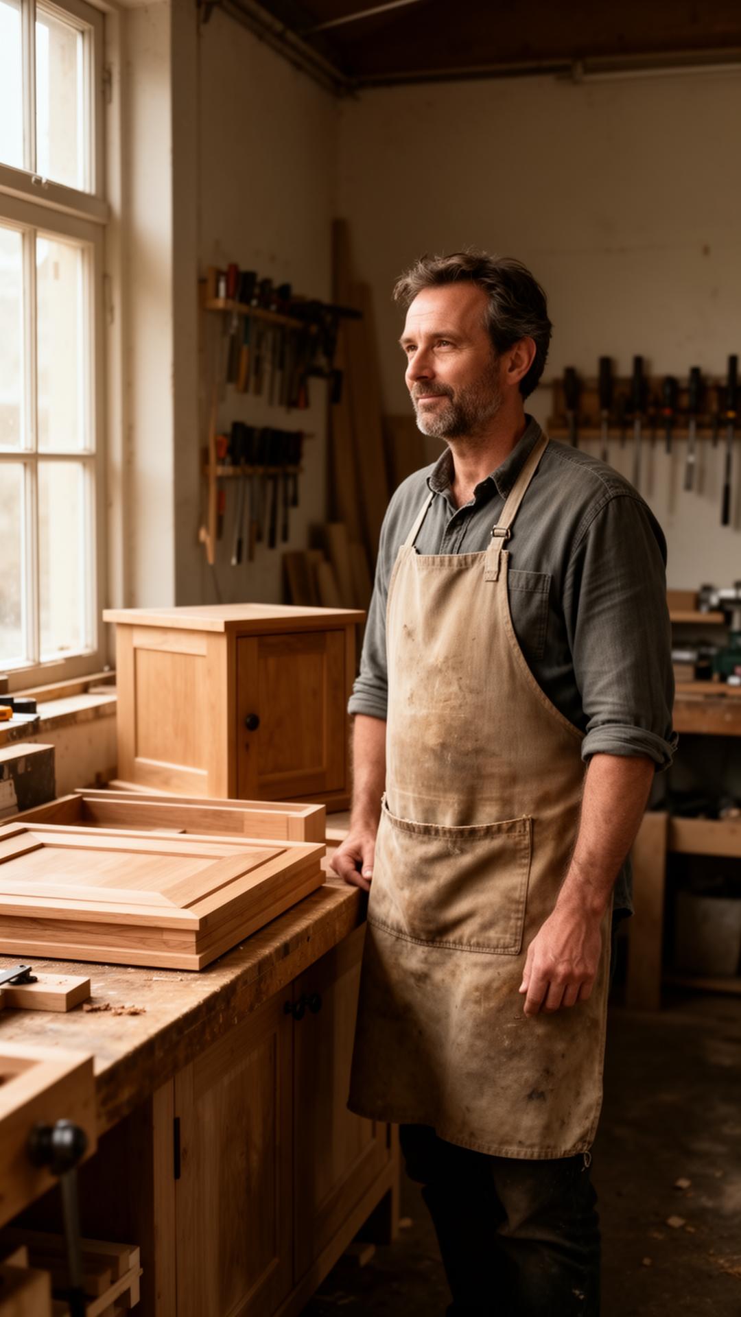 Wesley in de werkplaats